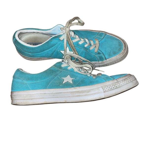 Converse All Stars chuck taylors teal men’s 9 - Picture 1 of 5